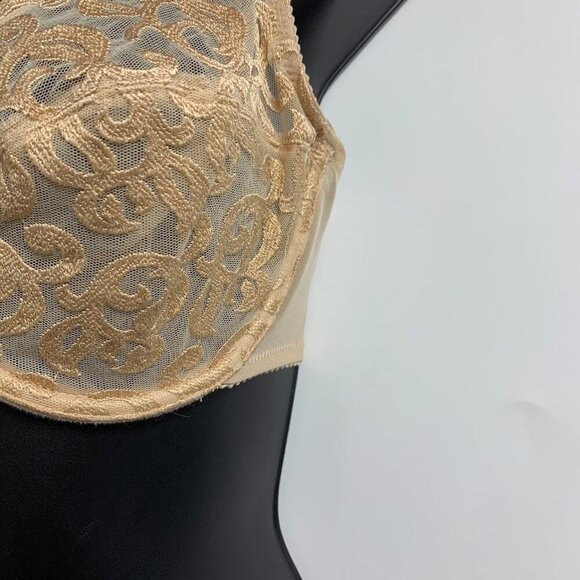 Wacoal Women's Crossbody Adjustable Strap Lace Scroll Floral Bra Size 34DD - Picture 6 of 13